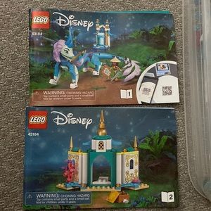 LEGO RAYA the last dragon clear storage included